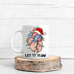🎄 Christmas Nurse "Let It Flow" Mug – Holiday Gift for Nurses